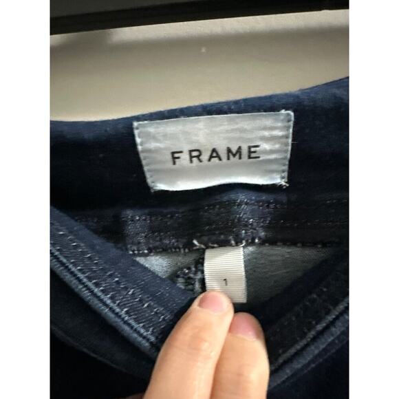 Frame Denim Women's Straight Leg Jeans - Dark Blue - Picture 3 of 6